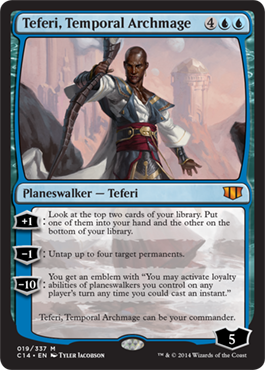 《時間の大魔道士、テフェリー/Teferi, Temporal Archmage》 [C14]