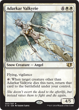 1x Angel of the Dire Hour NM English MTG Commander 2014 