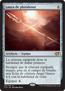 Lanza de platalunar