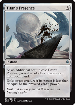 《タイタンの存在/Titan's Presence》 [BFZ]