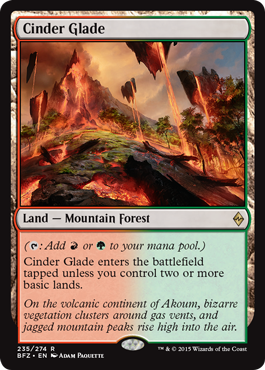 《燃えがらの林間地/Cinder Glade》 [BFZ]