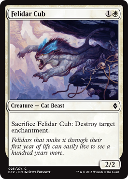 《フェリダーの仔/Felidar Cub》 [BFZ]