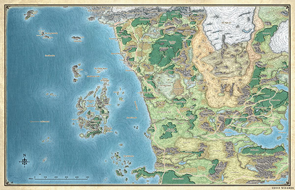 Map Of Dnd World Map Of Faerün | Dungeons & Dragons