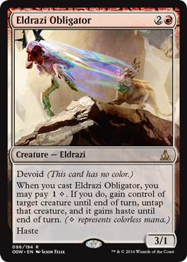 《エルドラージの寸借者/Eldrazi Obligator》 [OGW]