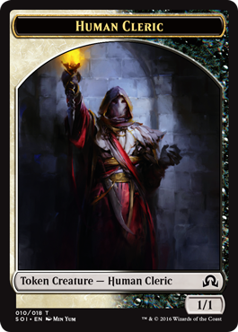 Magic: Shadows Over Innistrad: Tokens: Human Cleric 