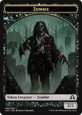 Magic: Shadows Over Innistrad: Tokens: Zombie 