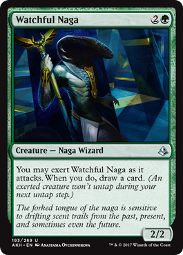 《用心深いナーガ/Watchful Naga》 [AKH]