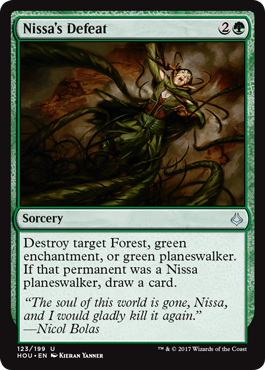 《ニッサの敗北/Nissa's Defeat》 [HOU]