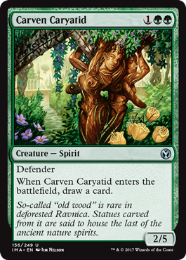 《木彫りの女人像/Carven Caryatid》 [IMA]