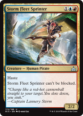 《風雲艦隊の疾走者/Storm Fleet Sprinter》 [RIX]