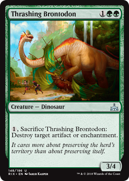 《打ち壊すブロントドン/Thrashing Brontodon》 [RIX]