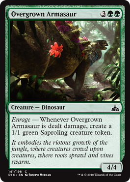 《鬱蒼たるアルマサウルス/Overgrown Armasaur》 [RIX]