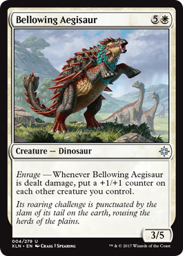 《吠えるイージサウルス/Bellowing Aegisaur》 [XLN]
