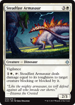 《不動のアルマサウルス/Steadfast Armasaur》 [XLN]