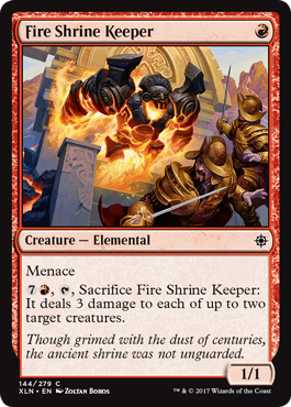 《火の祭殿の守り手/Fire Shrine Keeper》 [XLN]