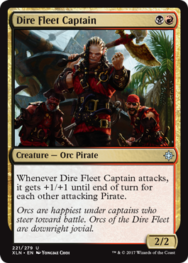 《凶兆艦隊の船長/Dire Fleet Captain》 [XLN]