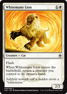 《白たてがみのライオン/Whitemane Lion》 [A25]