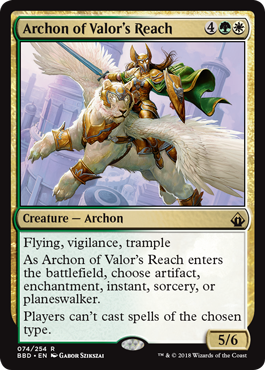《武勇の場の執政官/Archon of Valor's Reach》 [BBD]