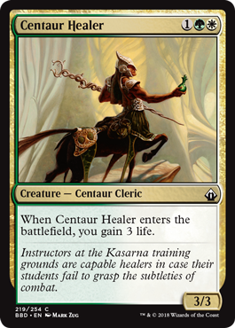 《ケンタウルスの癒し手/Centaur Healer》 [BBD]