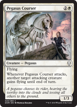 《ペガサスの駿馬/Pegasus Courser》 [DOM]