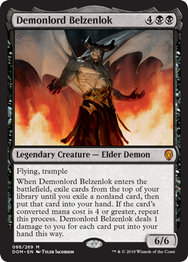 《悪魔王ベルゼンロック/Demonlord Belzenlok》 [DOM]