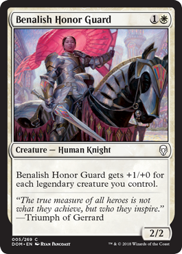 《ベナリアの儀仗兵/Benalish Honor Guard》 [DOM]