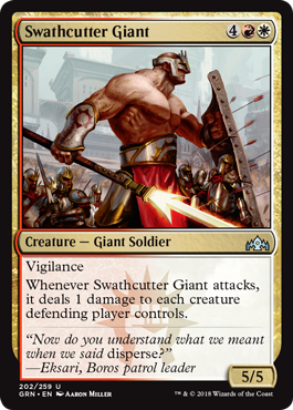 《薙ぎ払いの巨人/Swathcutter Giant》 [GRN]