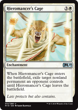《秘儀術師の檻/Hieromancer's Cage》 [M19]