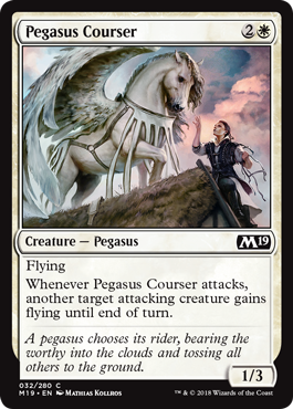 《ペガサスの駿馬/Pegasus Courser》 [M19]