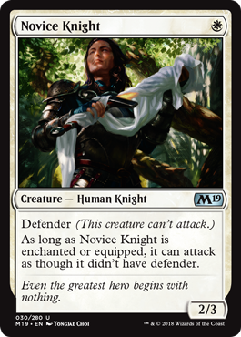 《新米騎士/Novice Knight》 [M19]