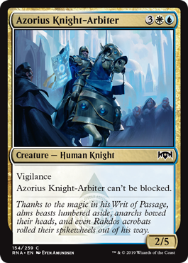 《アゾリウスの騎士判事/Azorius Knight-Arbiter》 [RNA]