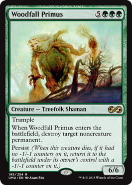 《森滅ぼしの最長老/Woodfall Primus》 [UMA]