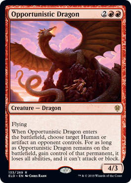 《日和見ドラゴン/Opportunistic Dragon》 [ELD]