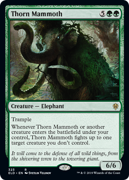 《茨のマンモス/Thorn Mammoth》 [ELD]