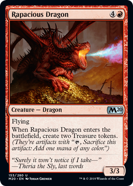 《多欲なドラゴン/Rapacious Dragon》 [M20]