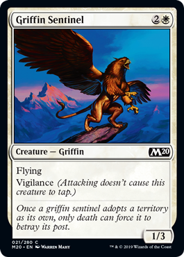 《グリフィンの歩哨/Griffin Sentinel》 [M20]