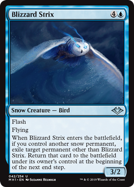 《吹雪の大梟/Blizzard Strix》 [MH1]