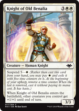《旧ベナリアの騎士/Knight of Old Benalia》 [MH1]