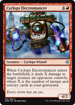 《サイクロプスの電術師/Cyclops Electromancer》 [WAR]