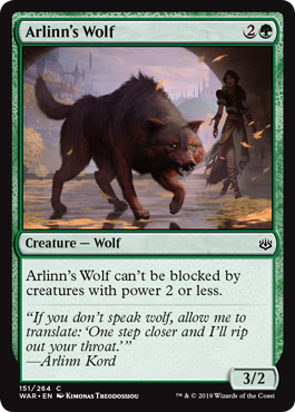 《アーリンの狼/Arlinn's Wolf》 [WAR]