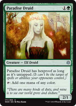 《楽園のドルイド/Paradise Druid》 [WAR]
