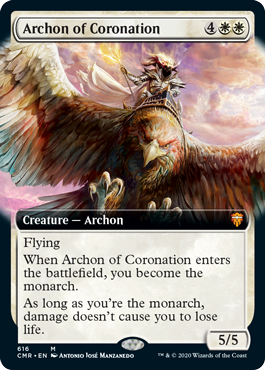 《戴冠のアルコン/Archon of Coronation》 [CMR]
