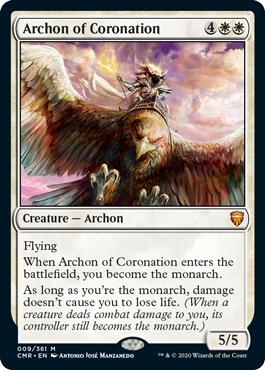 《戴冠のアルコン/Archon of Coronation》 [CMR]