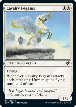 《乗騎ペガサス/Cavalry Pegasus》 [C20]