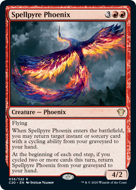 《呪文焚きのフェニックス/Spellpyre Phoenix》 [C20]