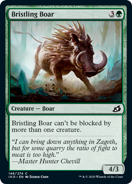 《逆毛の猪/Bristling Boar》 [IKO]