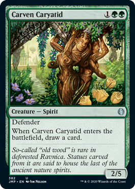《木彫りの女人像/Carven Caryatid》 [JMP]