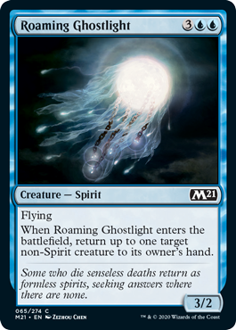 《うろつく光霊/Roaming Ghostlight》 [M21]
