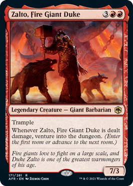 《ファイヤー・ジャイアントの公爵、ザルトー/Zalto, Fire Giant Duke》 [AFR]