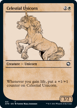 《天界のユニコーン/Celestial Unicorn》 [AFR]